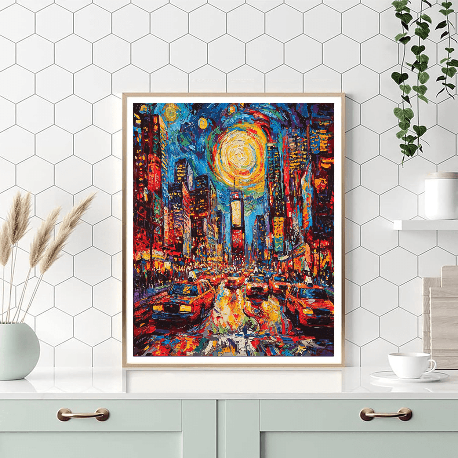 Edvard Munch Inspired Urban Dreamscape  Painting By Numbers Kit