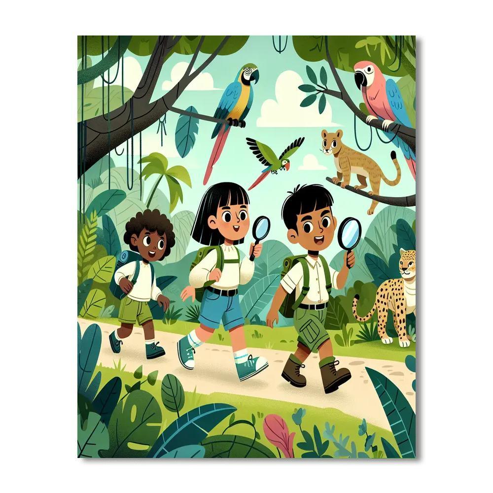 Jungle Discovery Safari Numbered Painting Kits