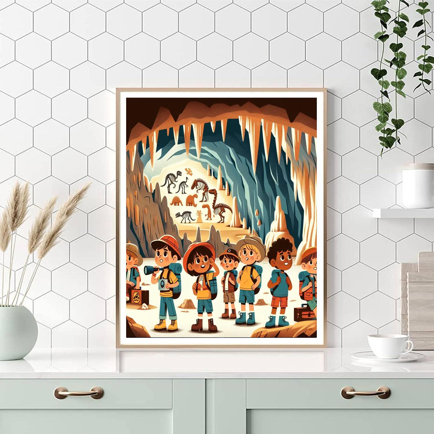 Cave Explorers Expedition DIY Paint By Numbers