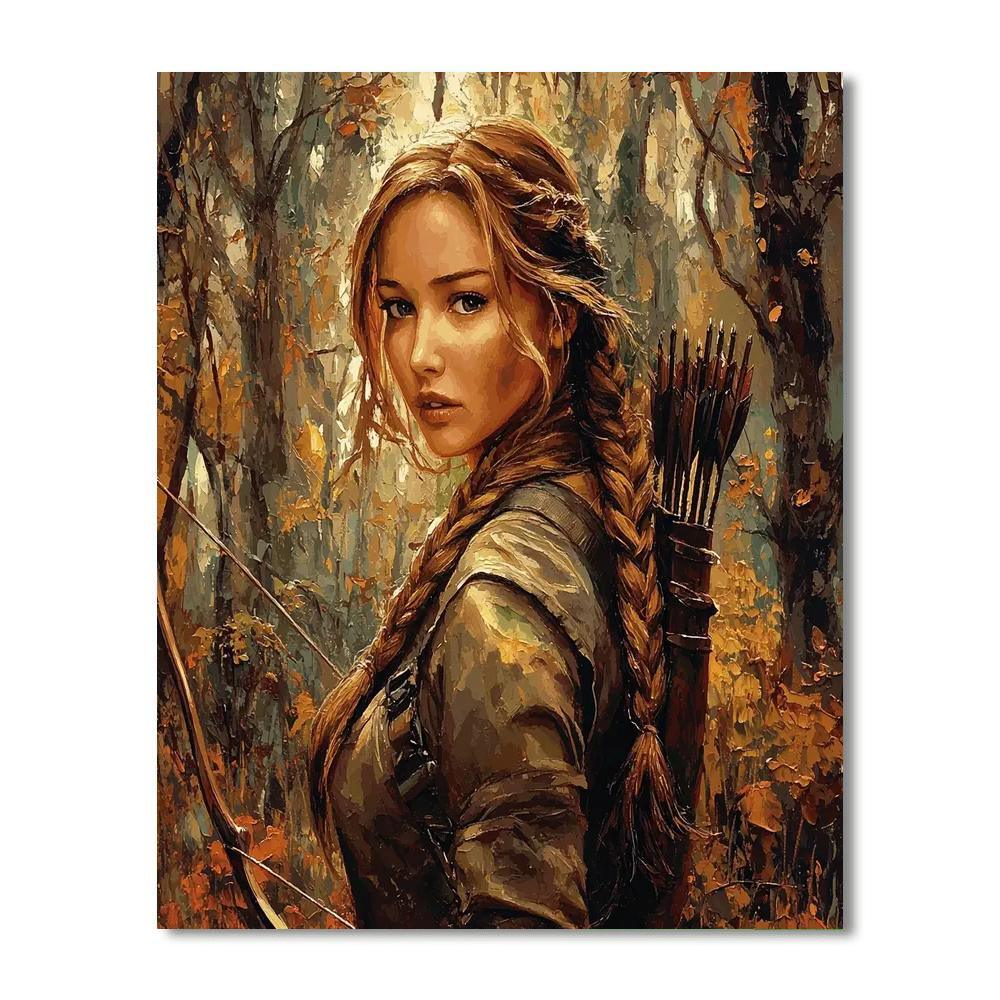 Jennifer Lawrence: Rising From The Ashes As Katniss Everdeen Paint By Numbers Kits