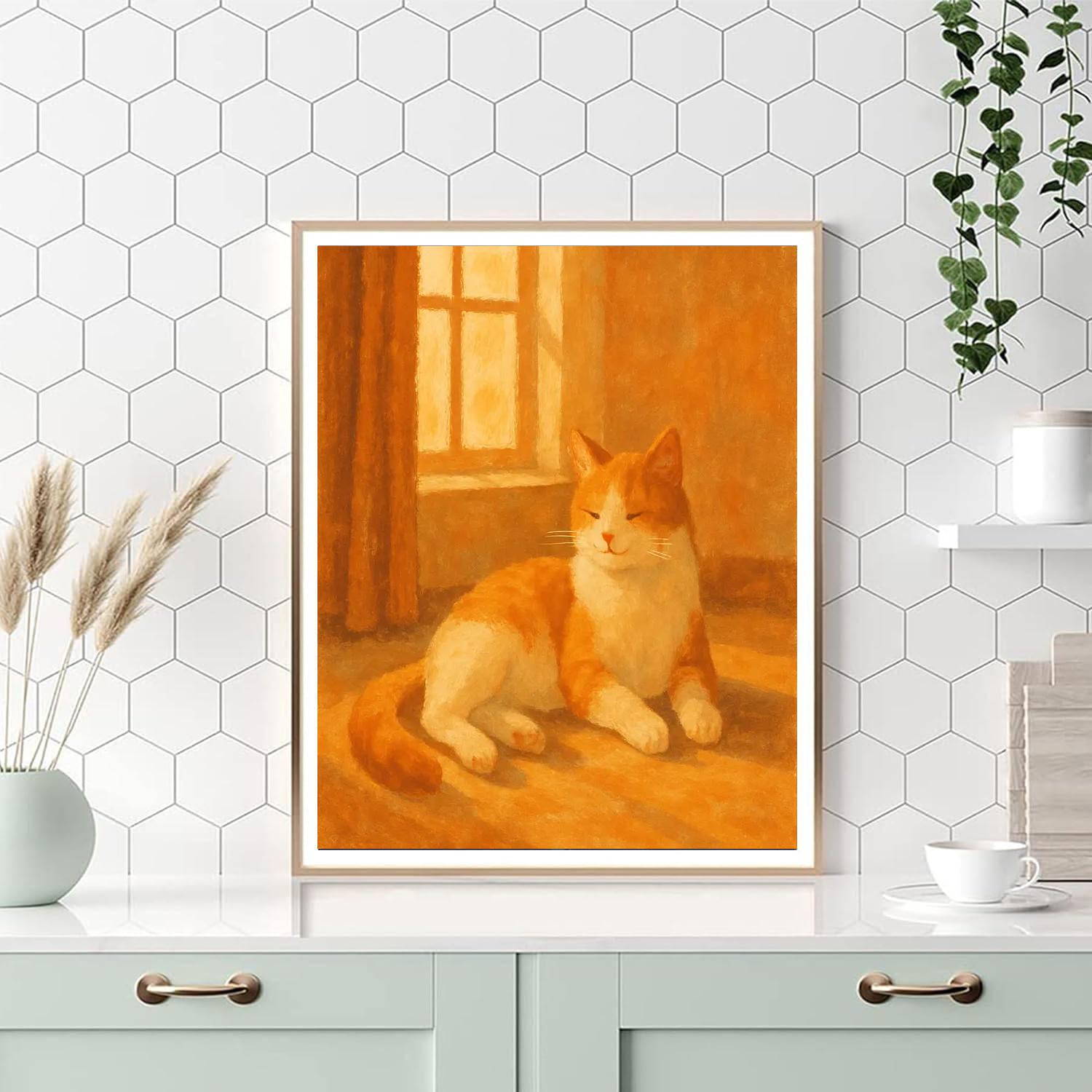 Cat's Cozy Retreat DIY Paint By Numbers