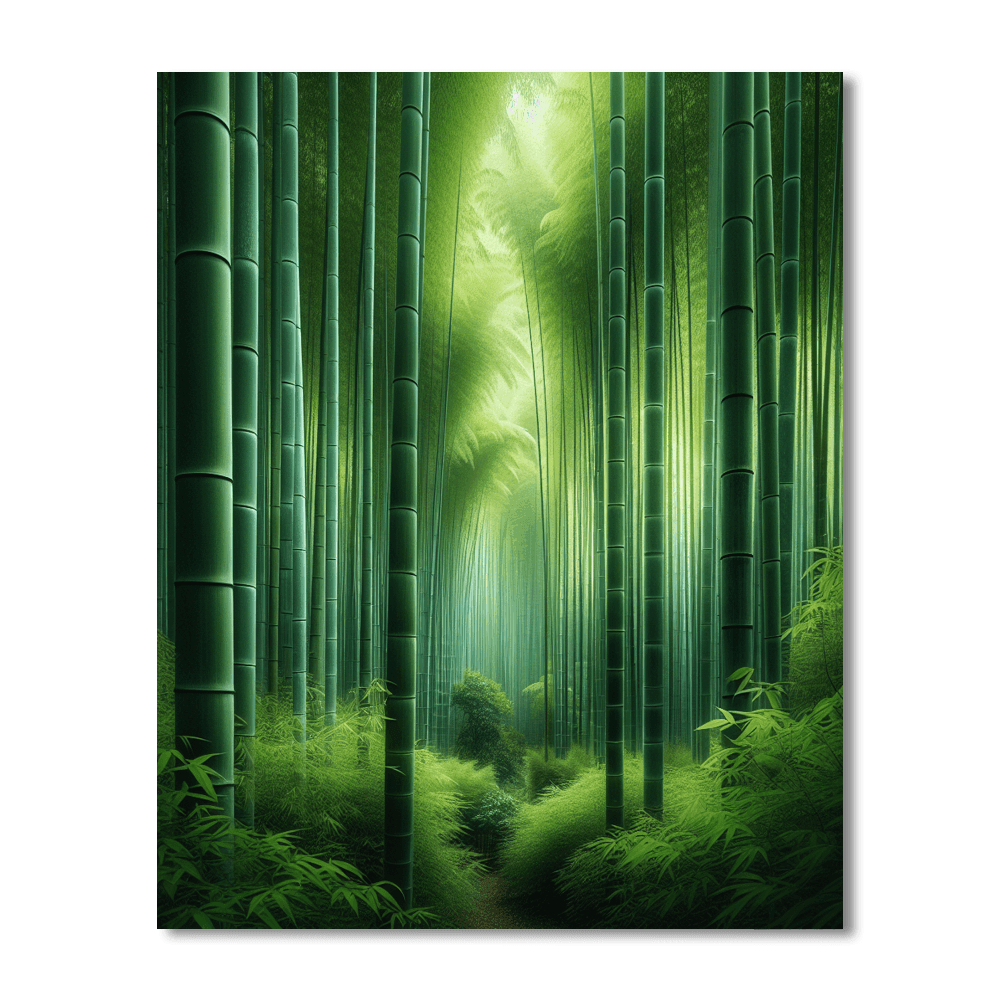 Tranquil Bamboo Garden Paint By Numbers Kits