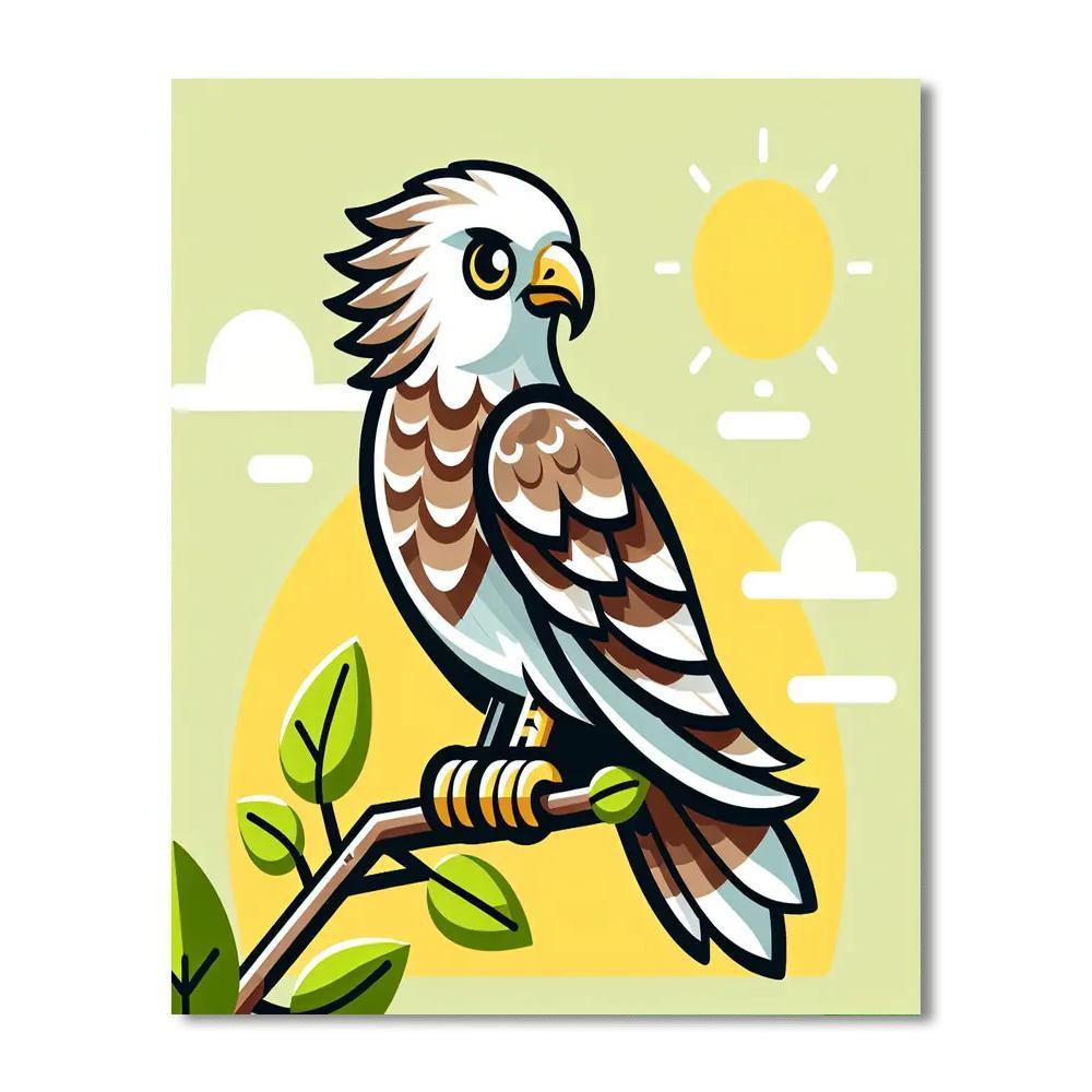 Friendly Falcon DIY Paint By Numbers