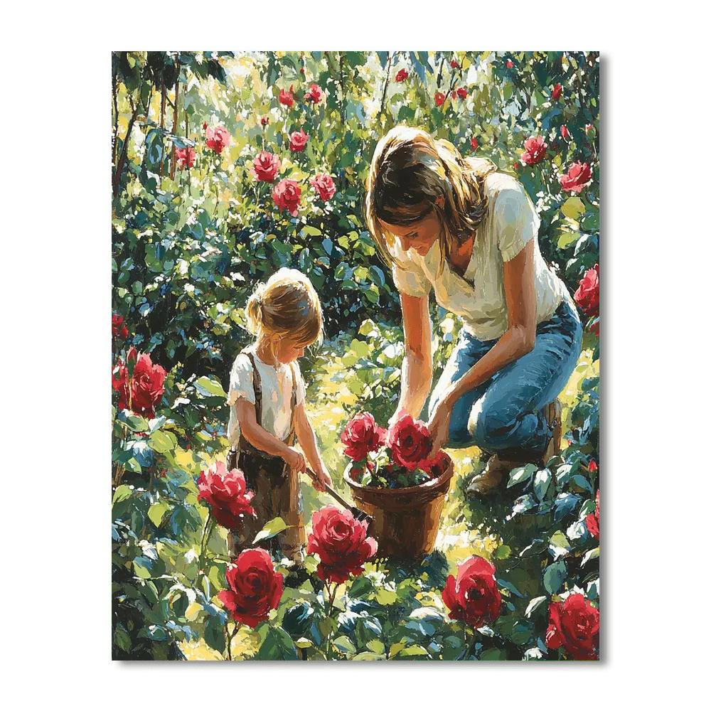 In The Garden's Embrace Paint By Number