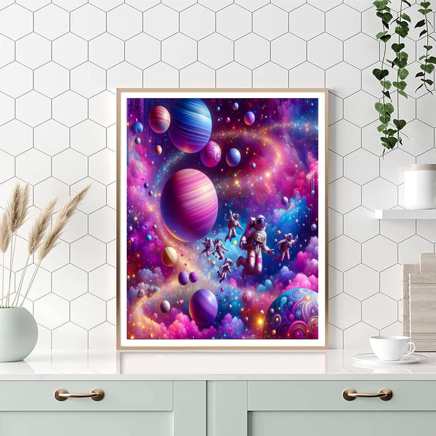 Dazzling Galactic Voyage Painting By Numbers Kit