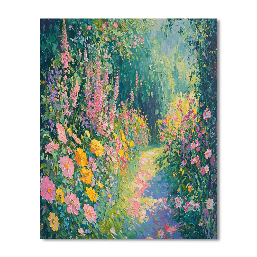 Claude Monet Inspired Whimsical Nature Symphony  Paint By Color