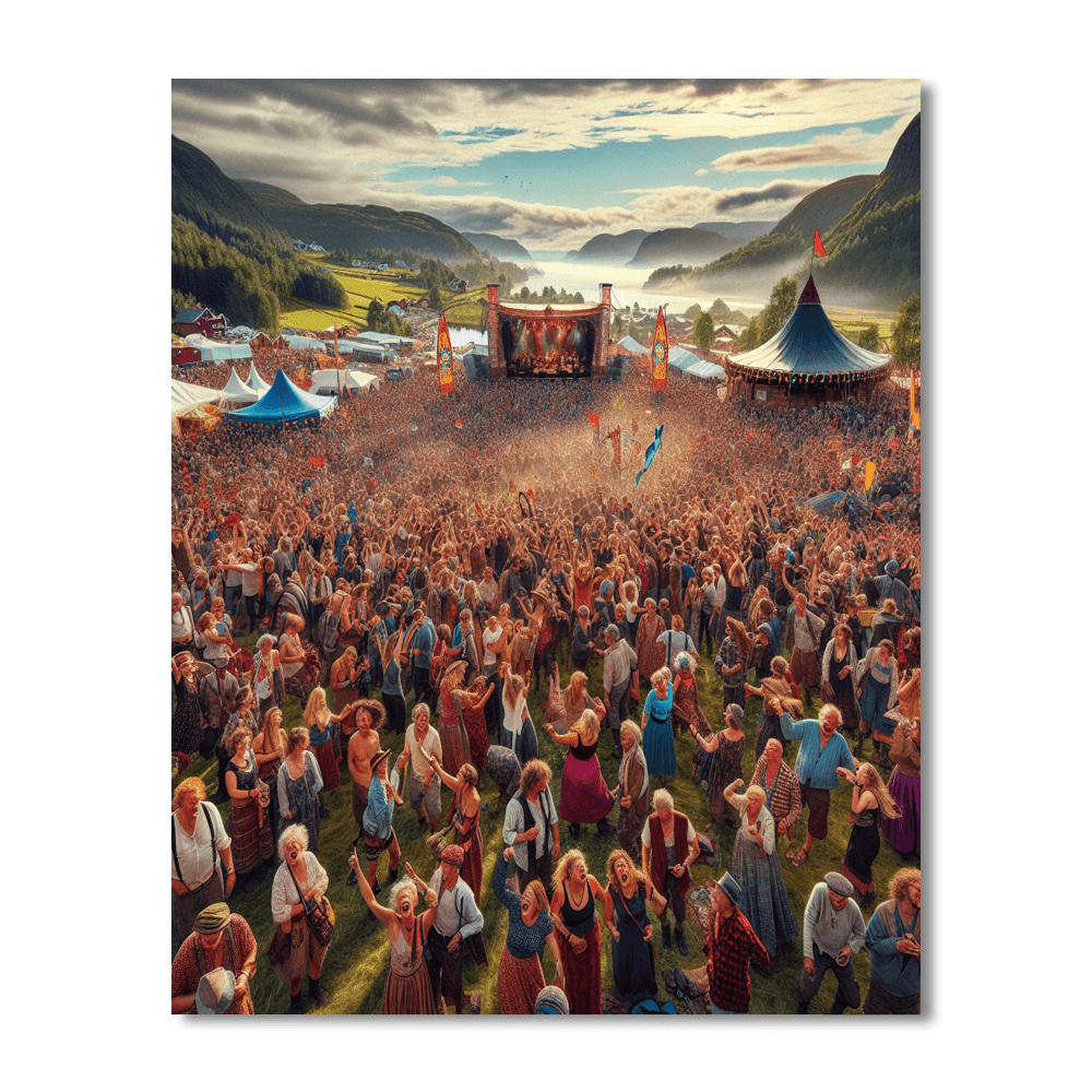 Bergenfest - Norway Paint By Color