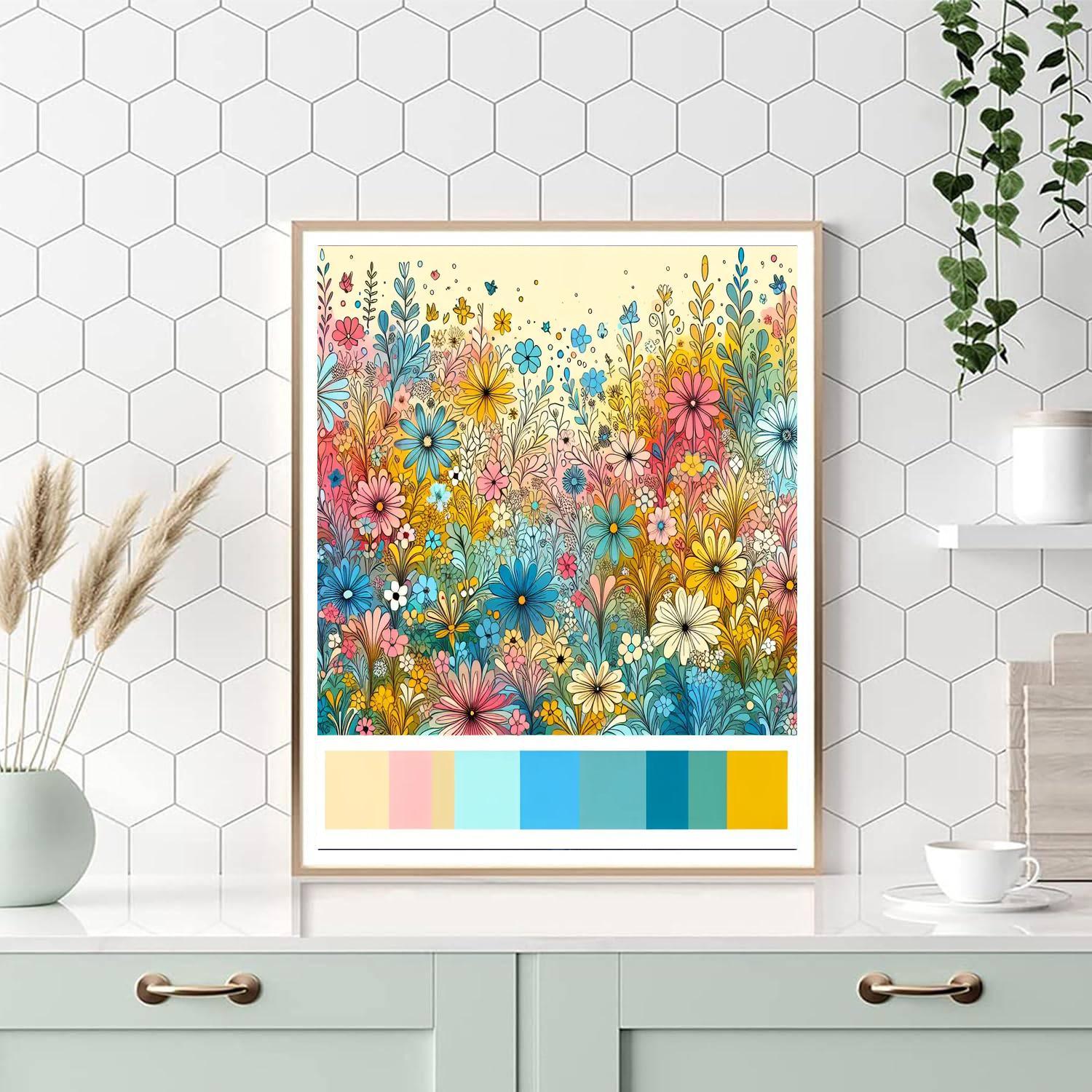 Vibrant Meadow Dancers Paint By Color