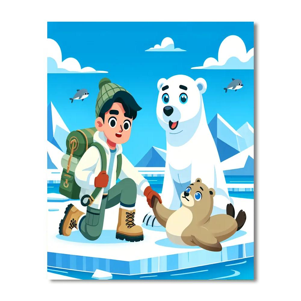 Polar Bear Rescue Paint By Numbers Kits