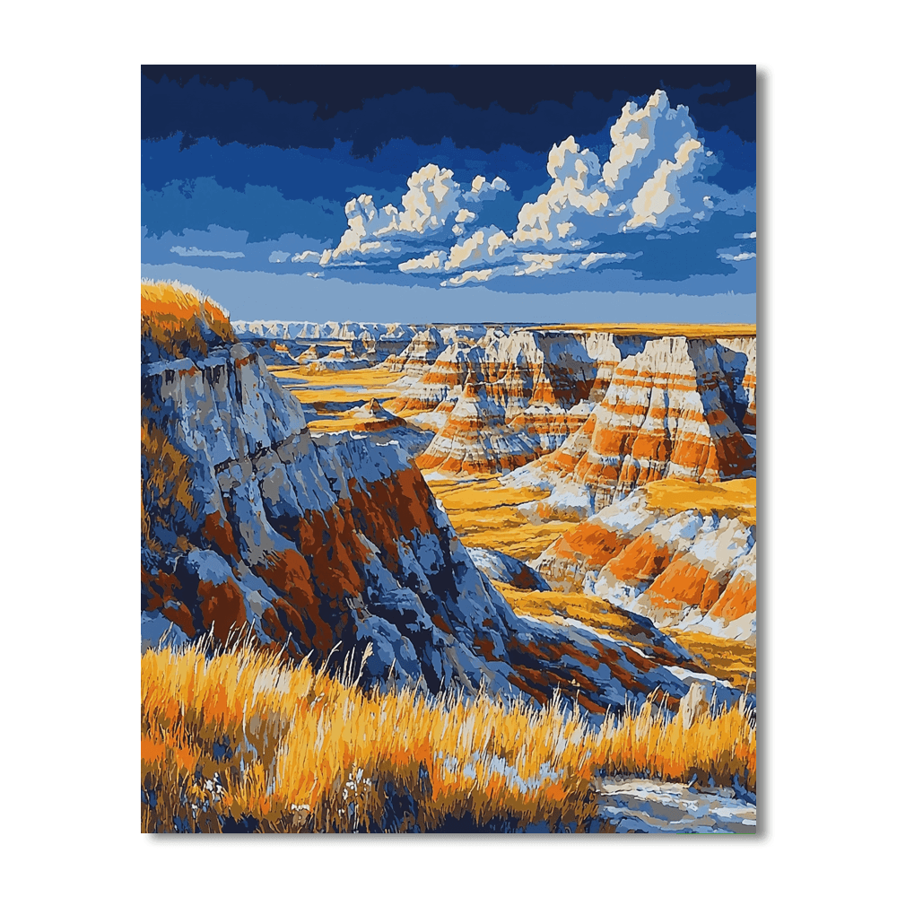 Badlands National Park - South Dakota, Usa Paint By Numbers Kits