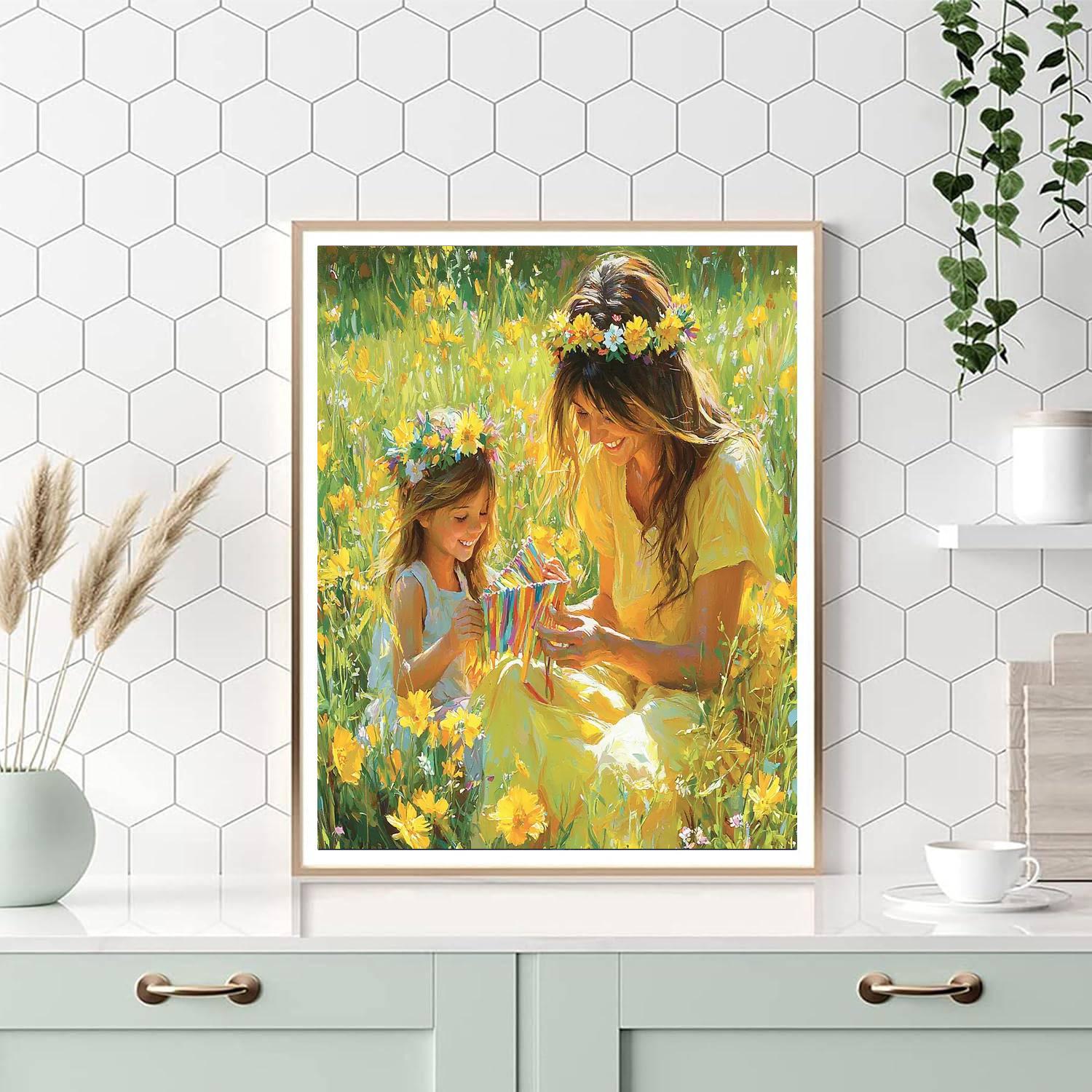 Flower Crown Celebration DIY Paint By Numbers