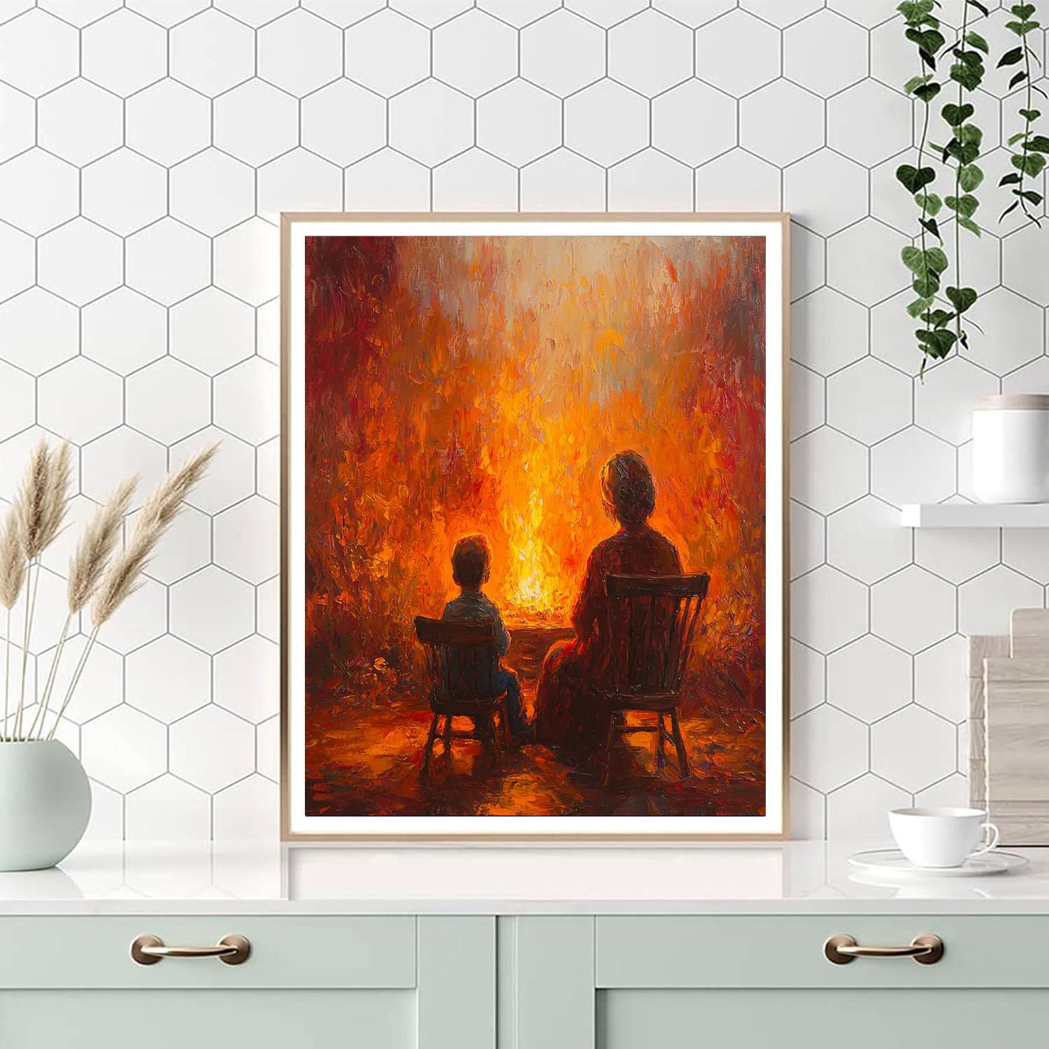 Fireside Stories Painting Number Kit