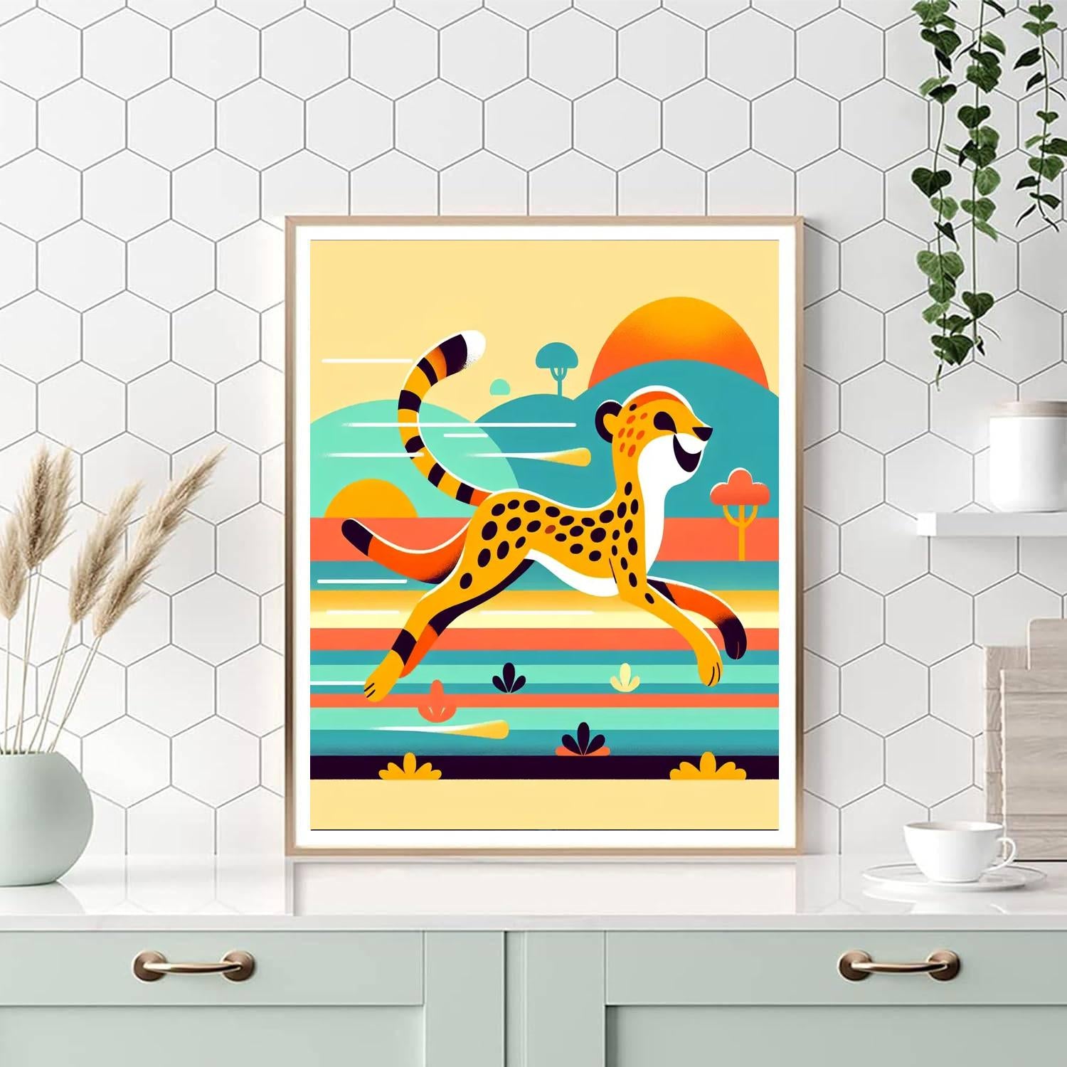 Cheetah's Fast-paced Fun Paint By Numbers