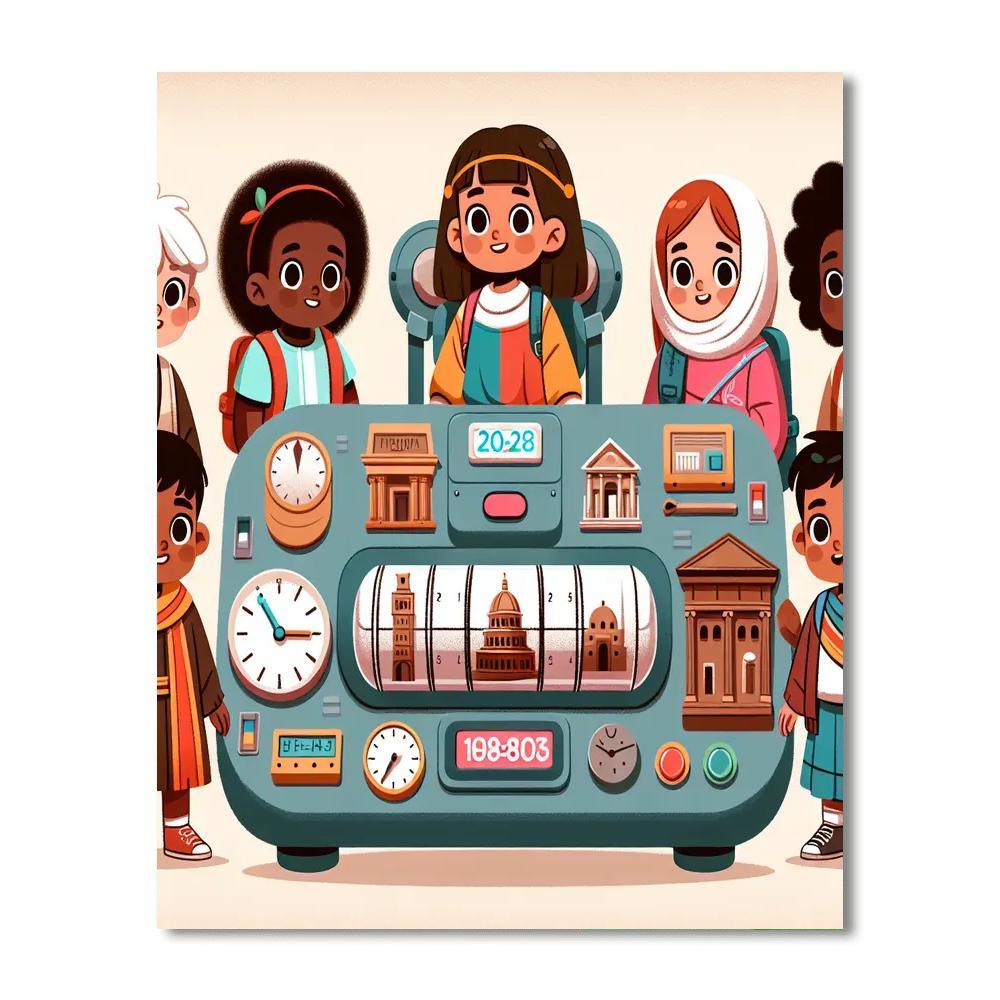 Time-travel Adventure Crew Painting By Numbers Kit