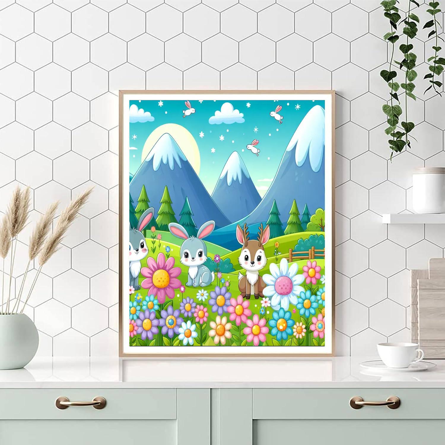 Majestic Mountain Meadow Paint By Number