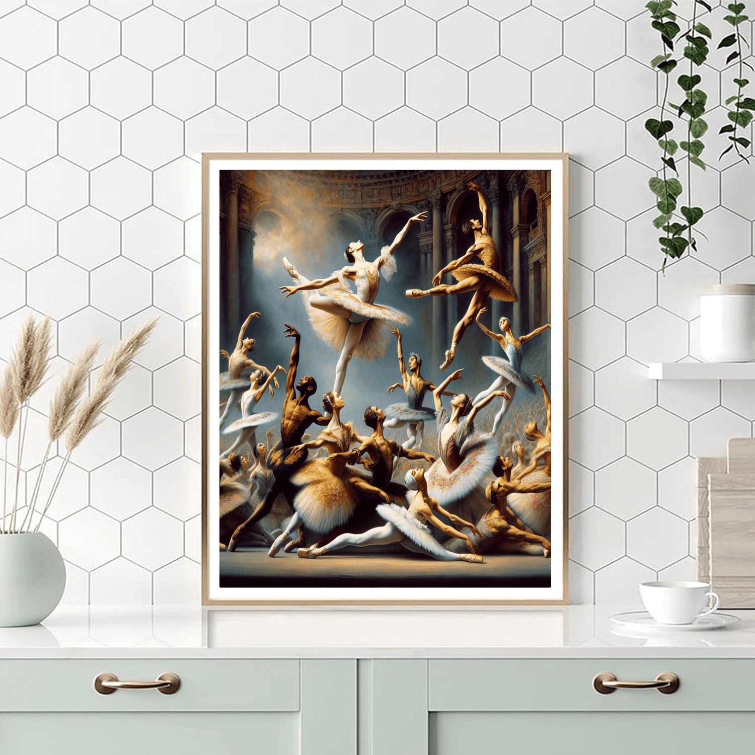 Dynamic Ballet Performance Painting Number Kit