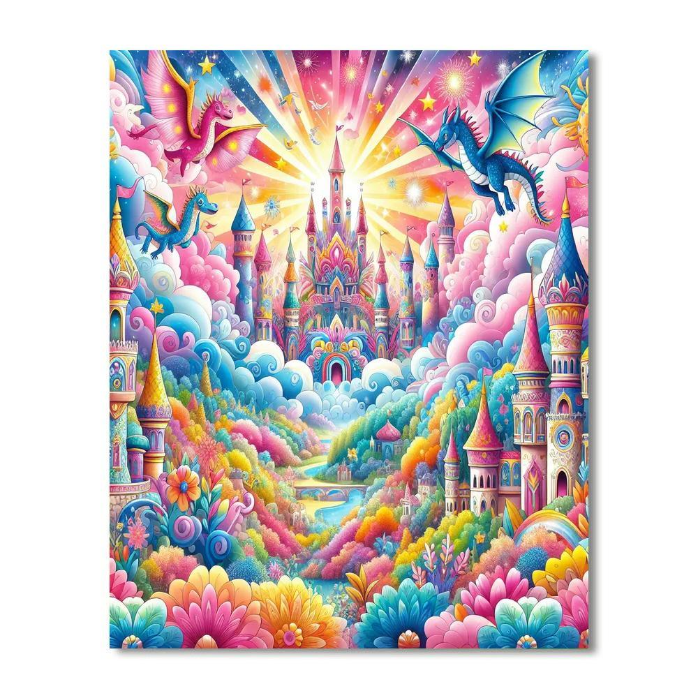 Enchanting Magical Kingdom DIY Paint By Numbers