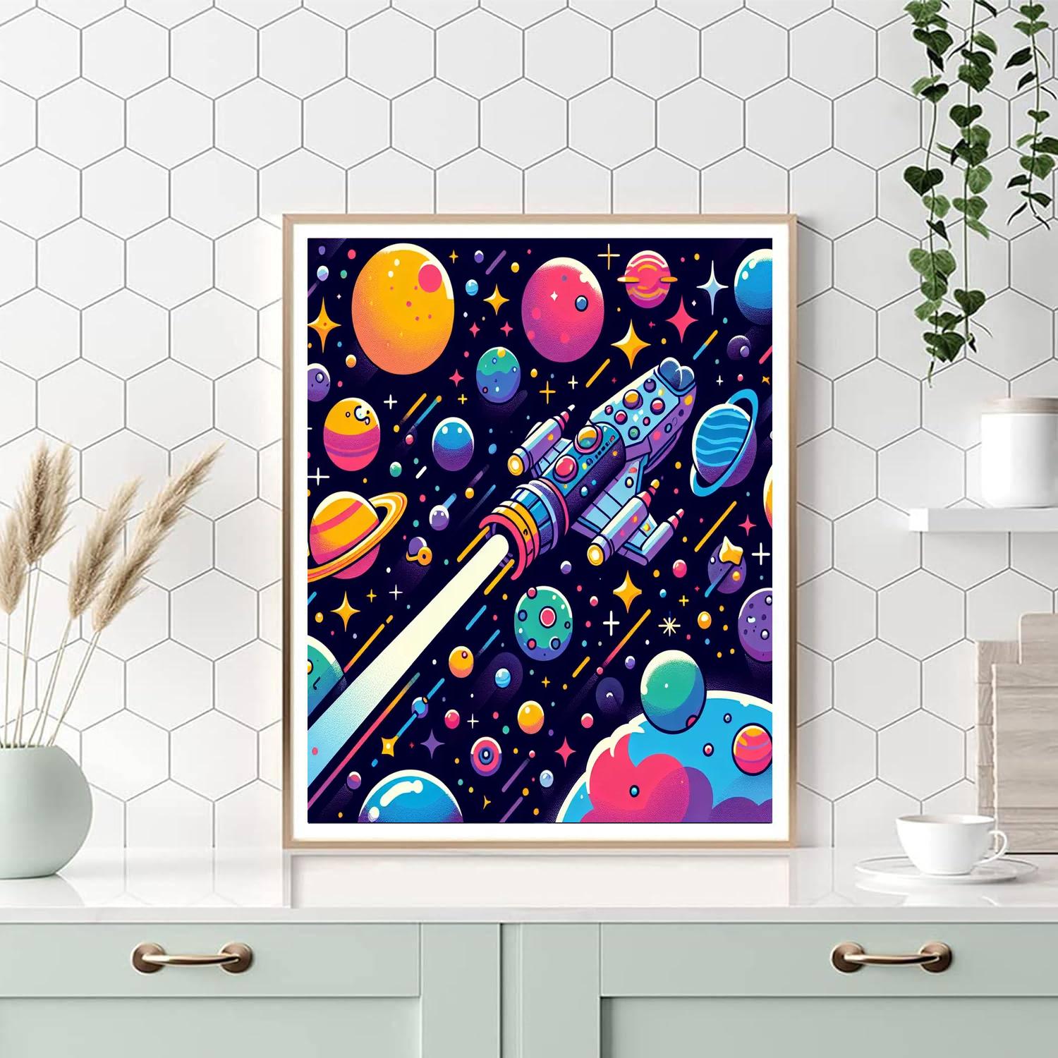 Galaxy Of Dreams Voyage Number Painting