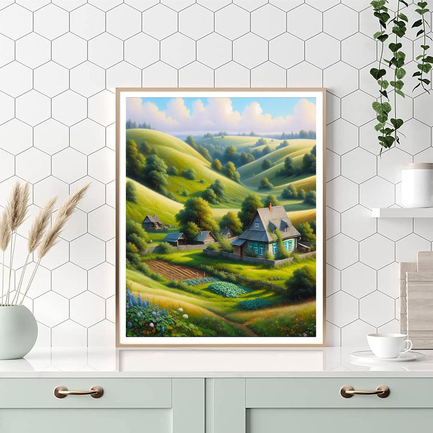 Idyllic Countryside Bliss Paint By Numbers Art