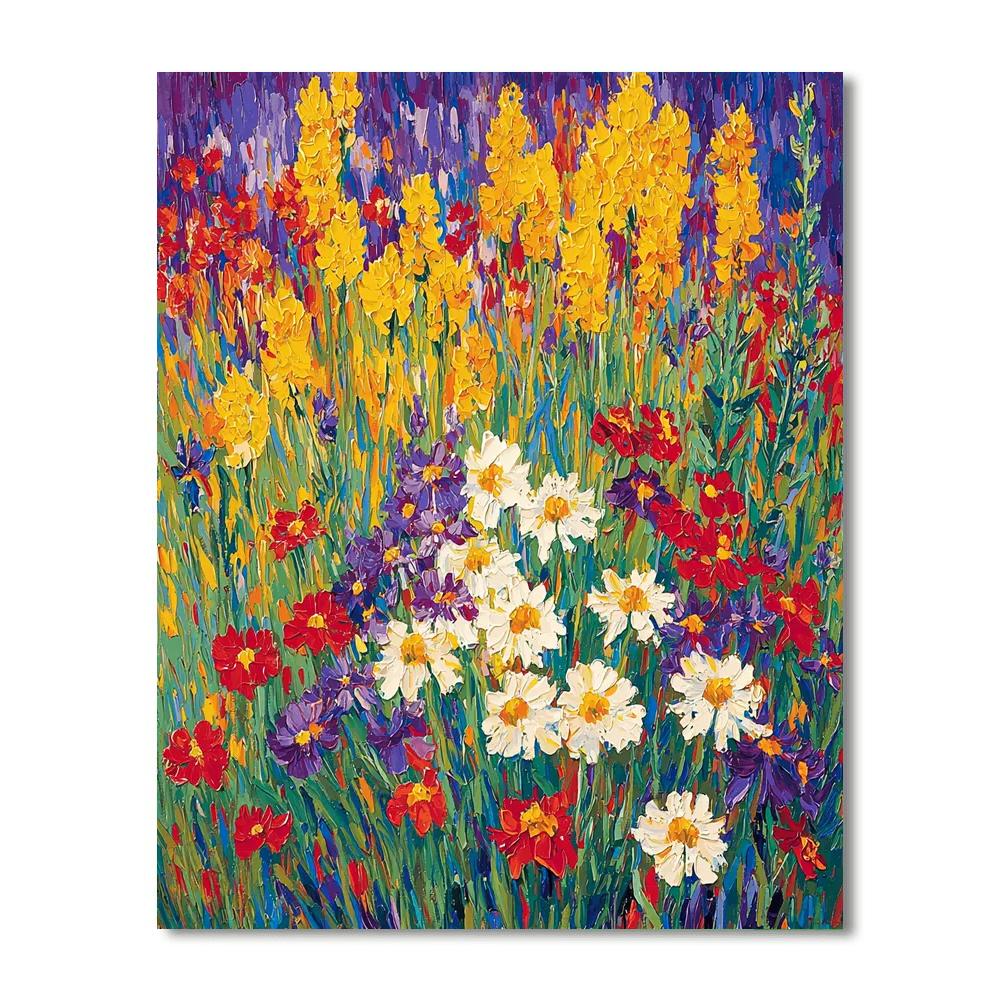 Vincent Van Gogh Inspired Vibrant Wildflowers  Paint By Number