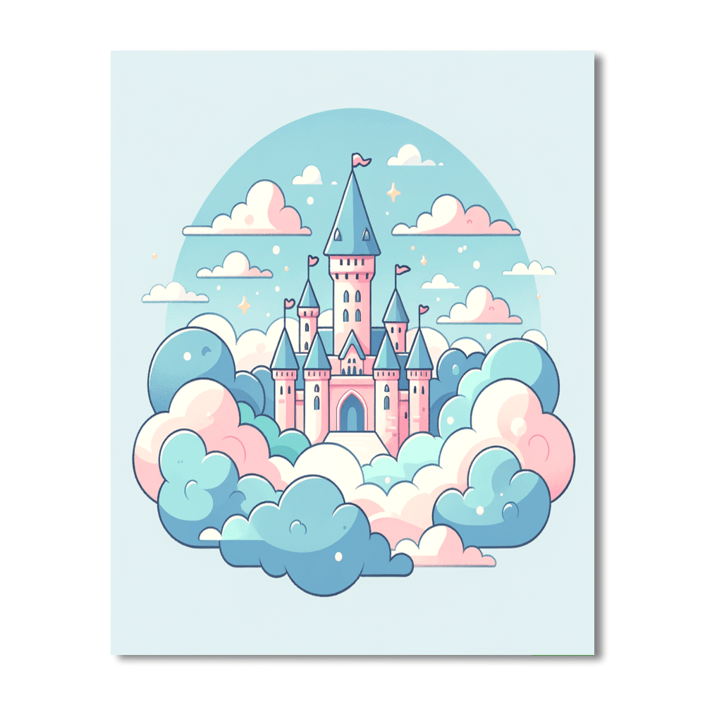 Floating Castle Painting By Numbers Kit