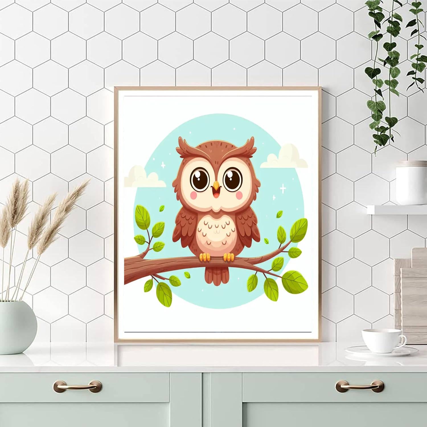 Witty Owl Number Painting