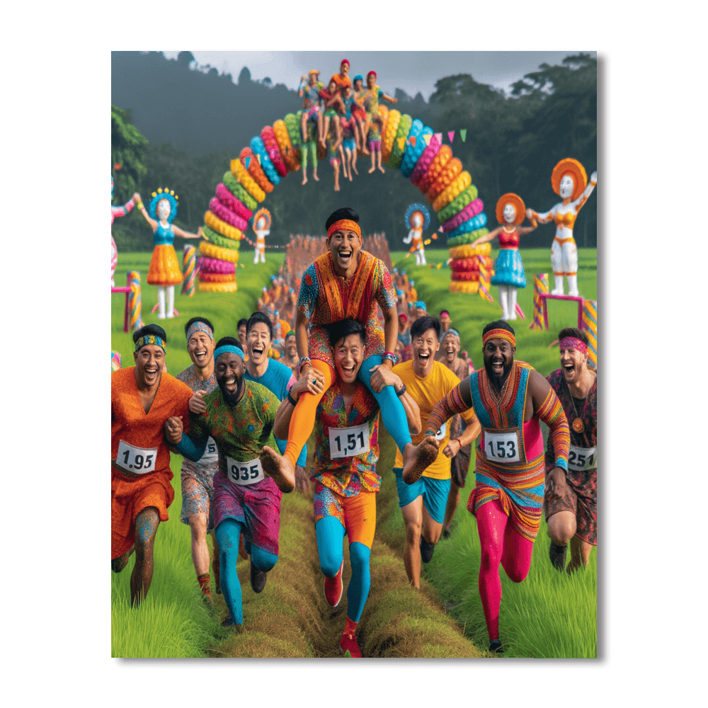 Wife Carrying Championship - Sonkajärvi, Finland Paint By Number