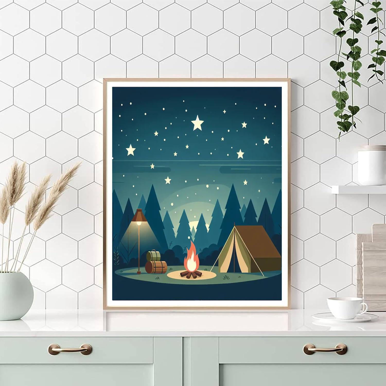 Beneath The Starry Skies Paint By Numbers Art