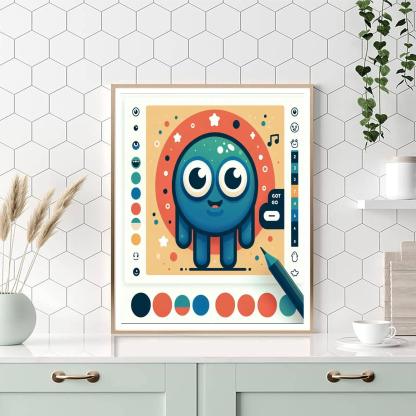 Silly Little Monster Paint By Number