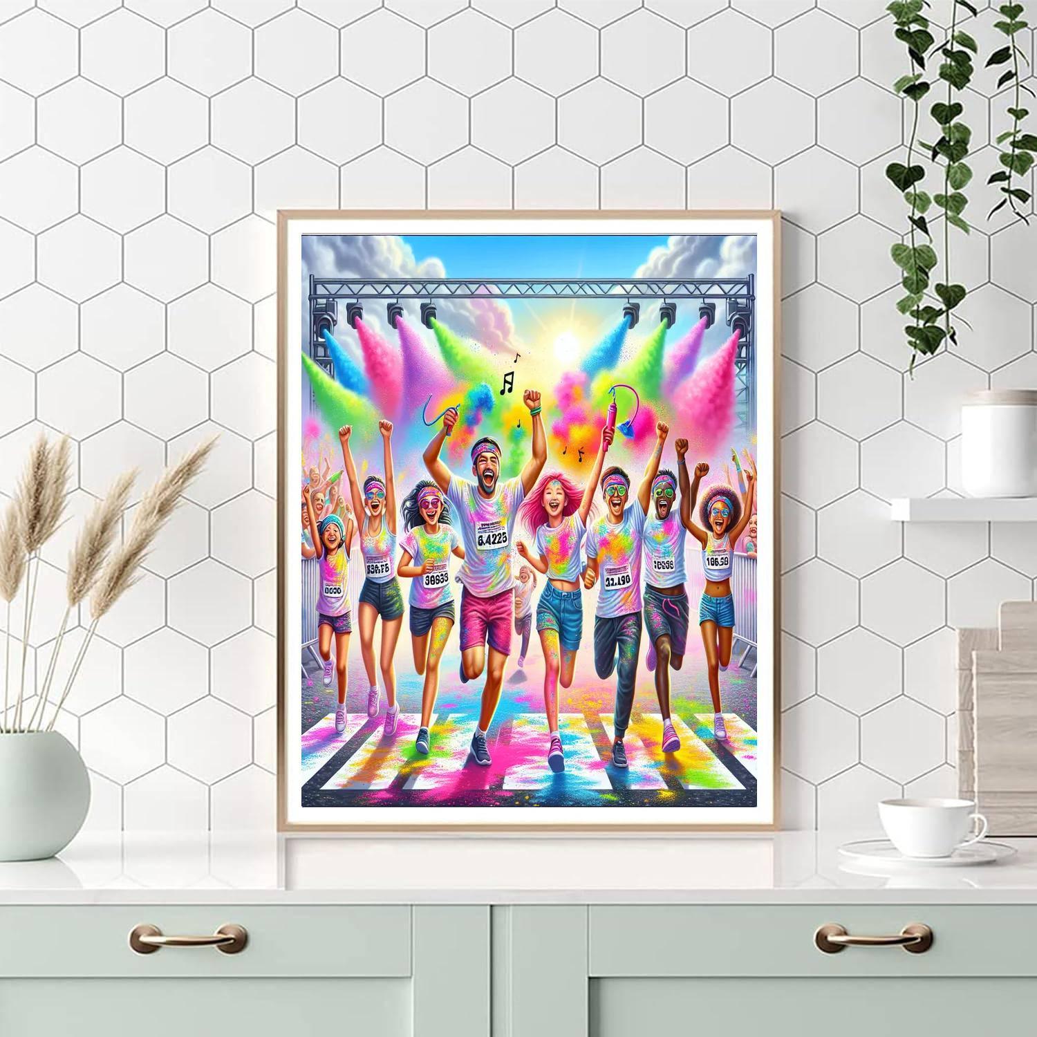 Color Run - Various Locations Worldwide Paint By Number