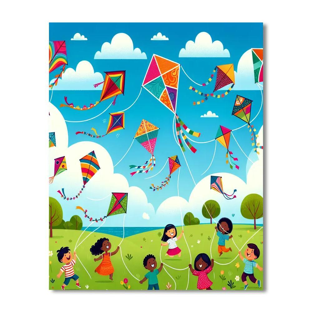 Creative Kite Festival Painting By Numbers Kit