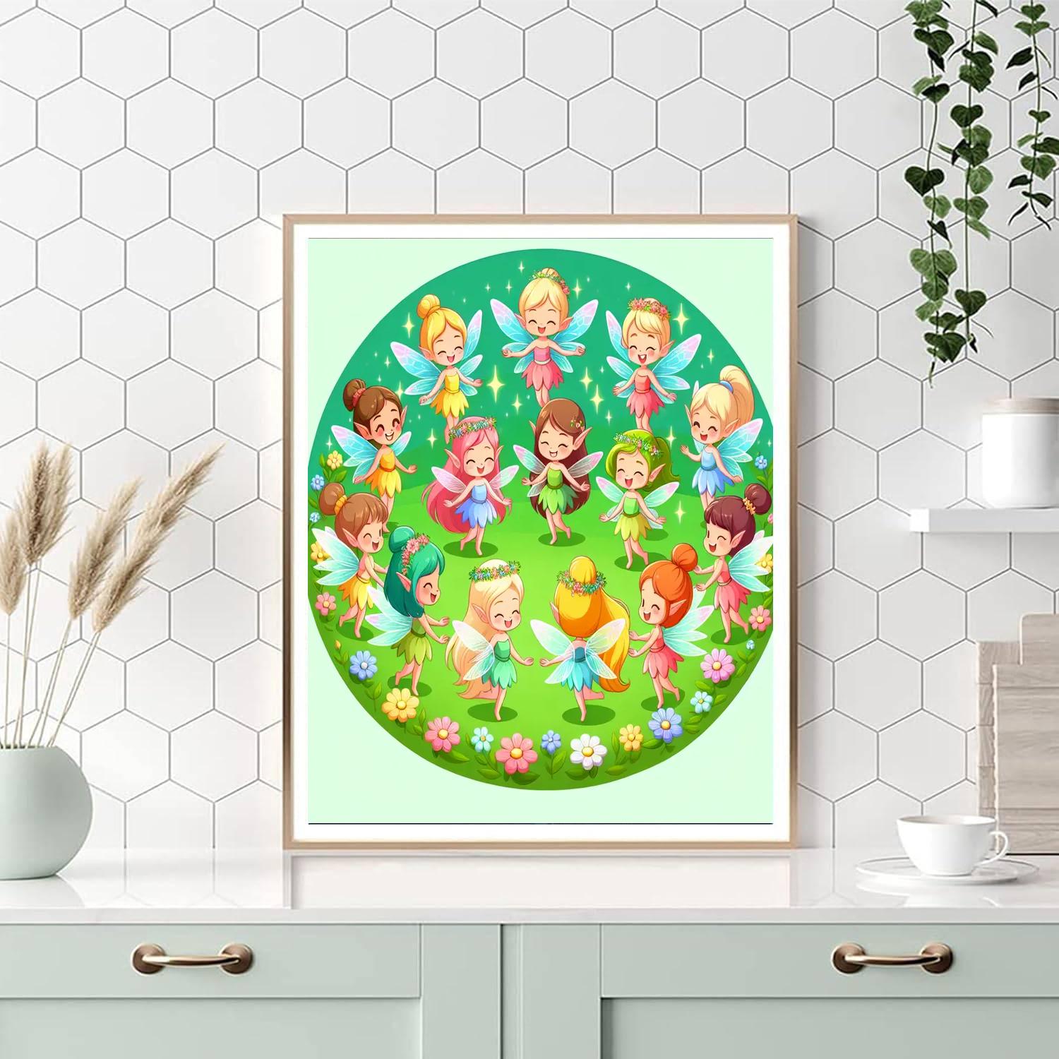 Mystical Fairy Circle Painting Number Kit