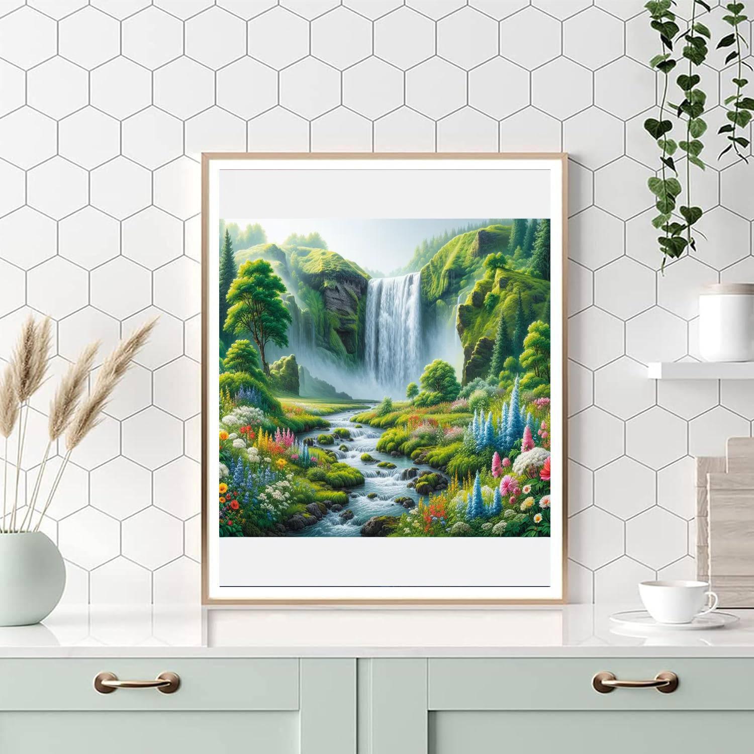 Regal Waterfall Splendor Paint By Numbers Kits