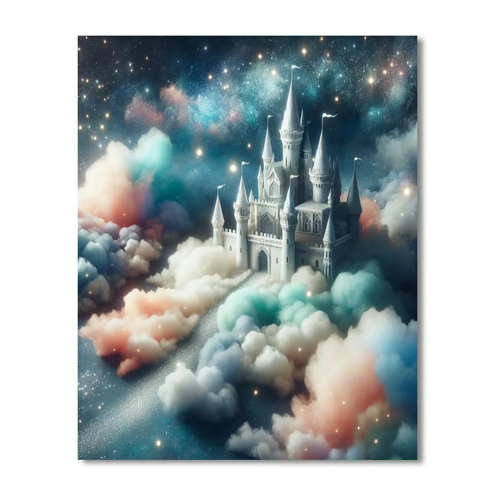 Fantasy Castle Under The Stars DIY Paint By Numbers