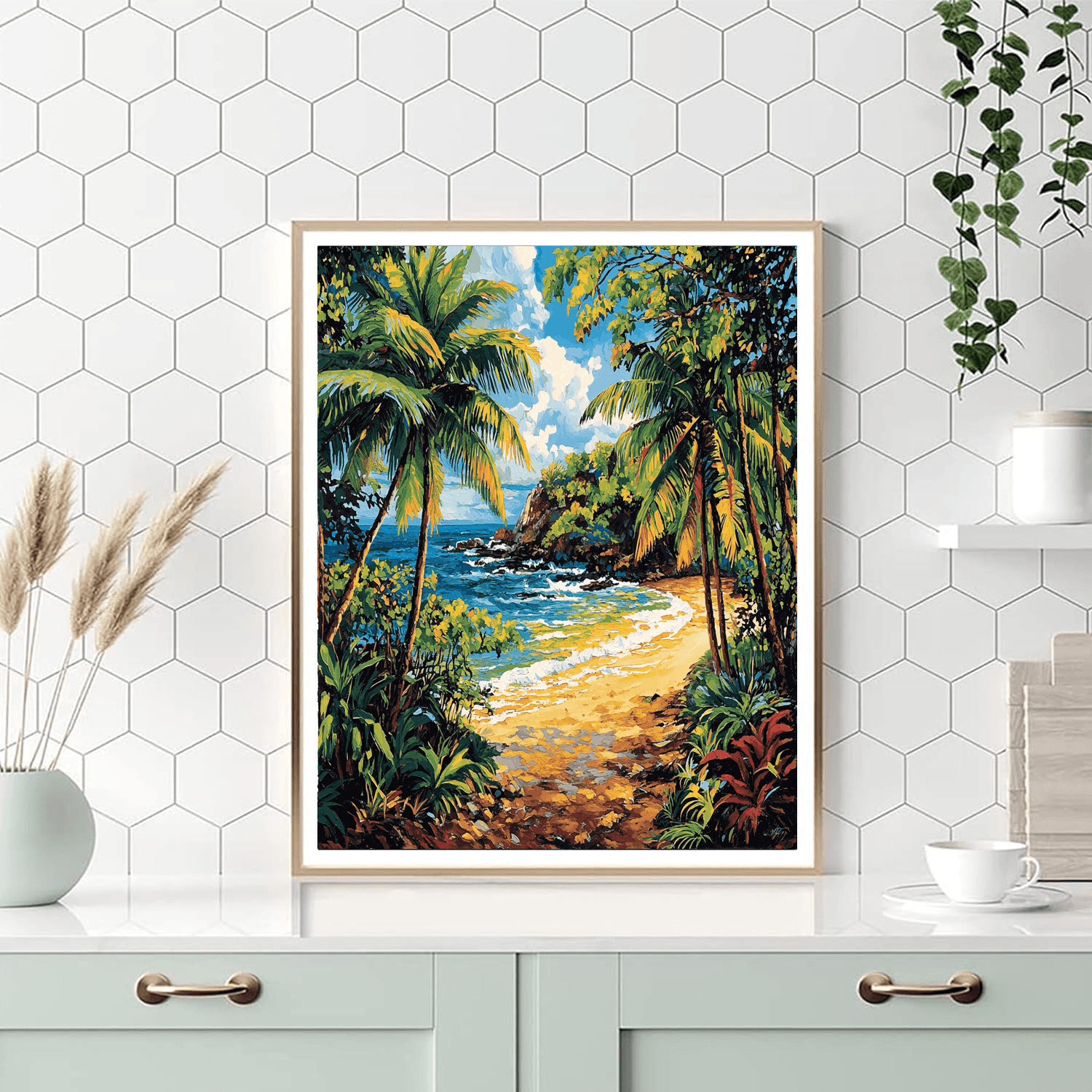 Paul Gauguin Inspired Exotic Oasis  Paint By Numbers Art