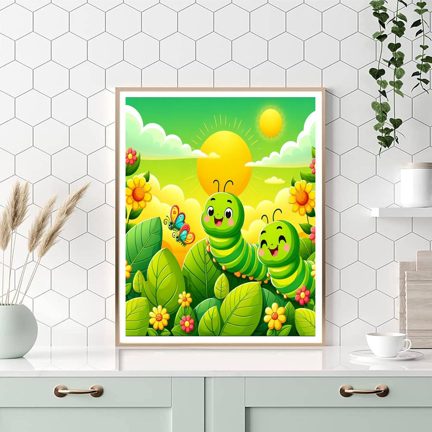 Curious Caterpillars Numbered Painting Kits