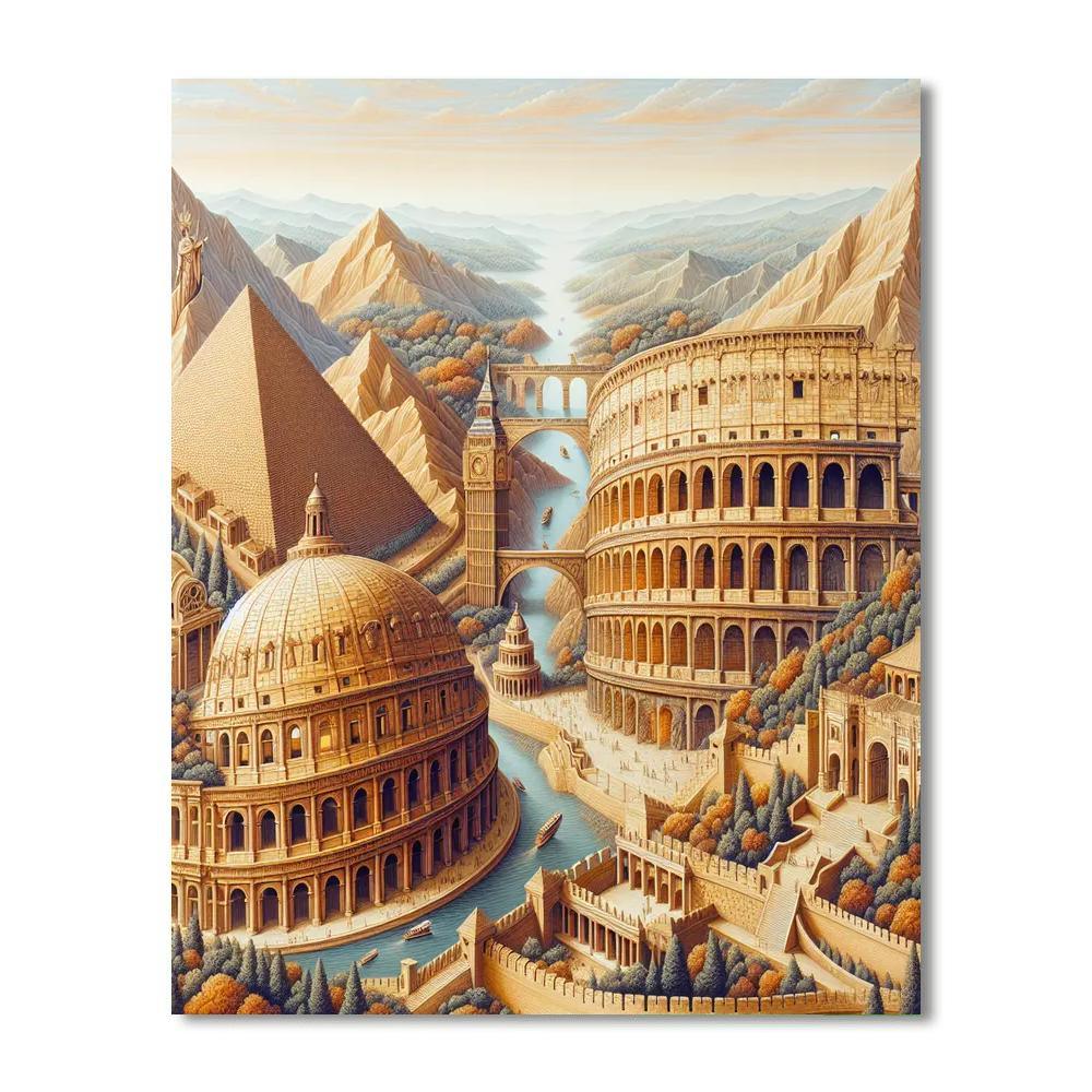 Historical Wonders Of The World Paint By Number