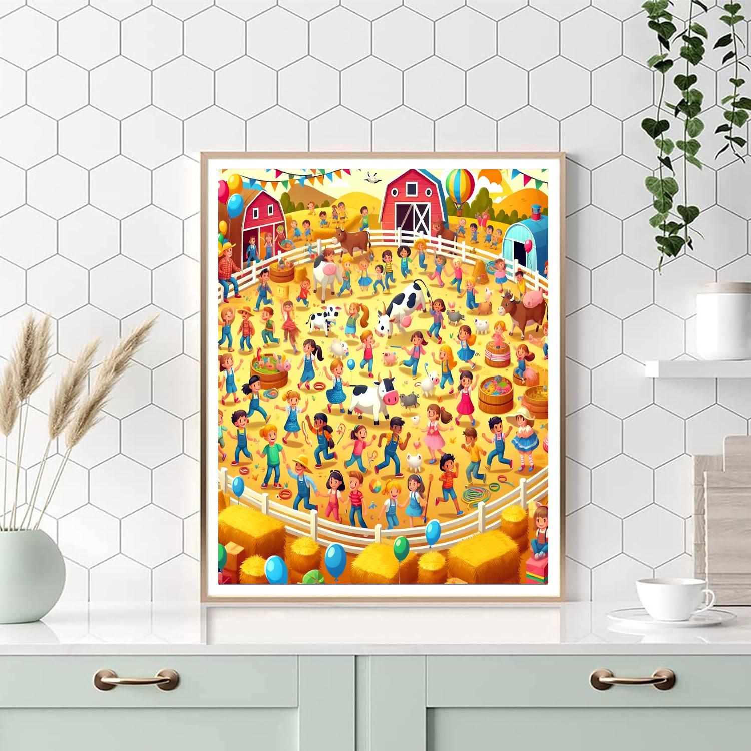 Fantastic Farm Festival Paint By Numbers