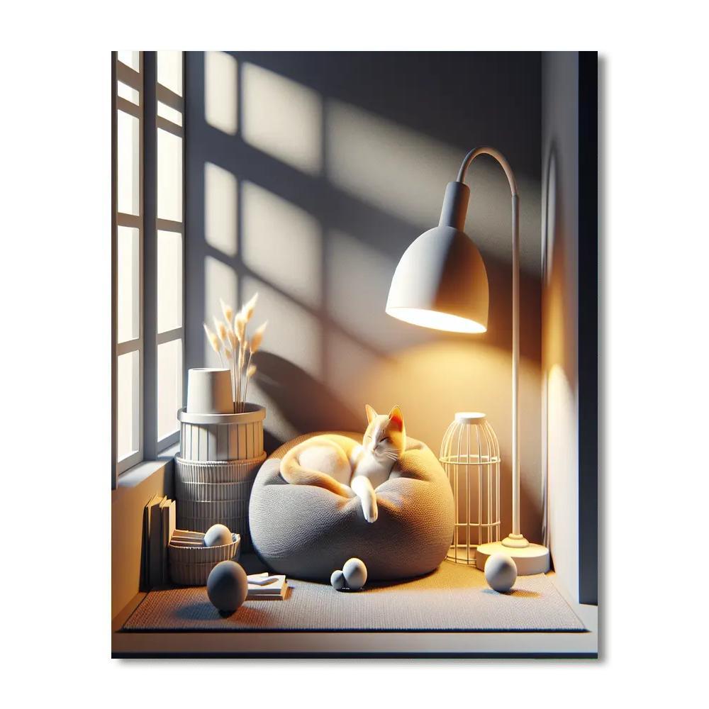 Whiskers' Cozy Corner Paint By Numbers Kits