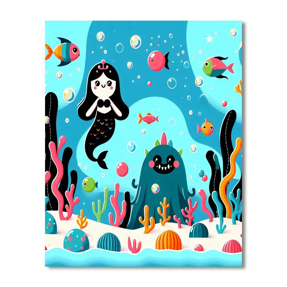 Underwater Mystery Paint By Numbers Art