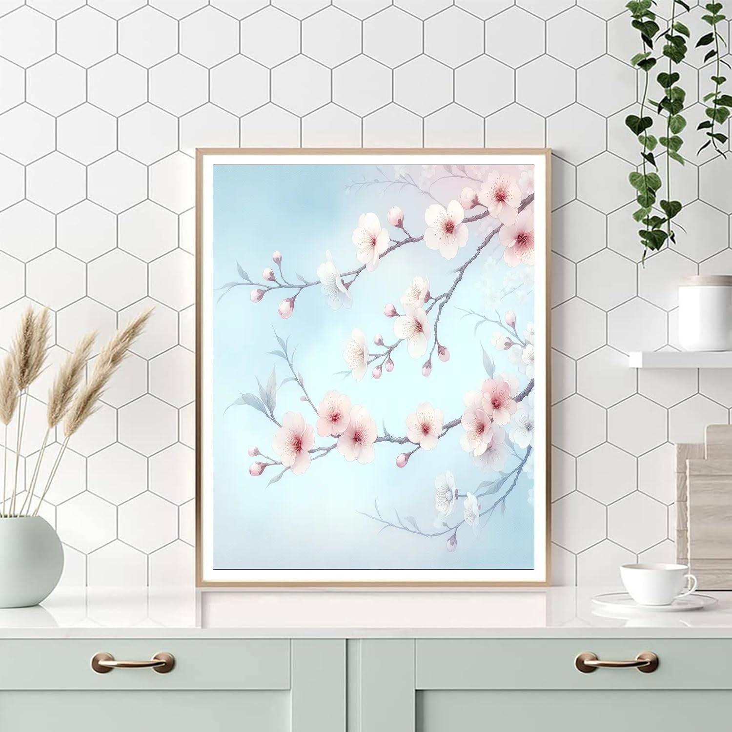 Radiant Cherry Blossom Dreams Paint By Numbers
