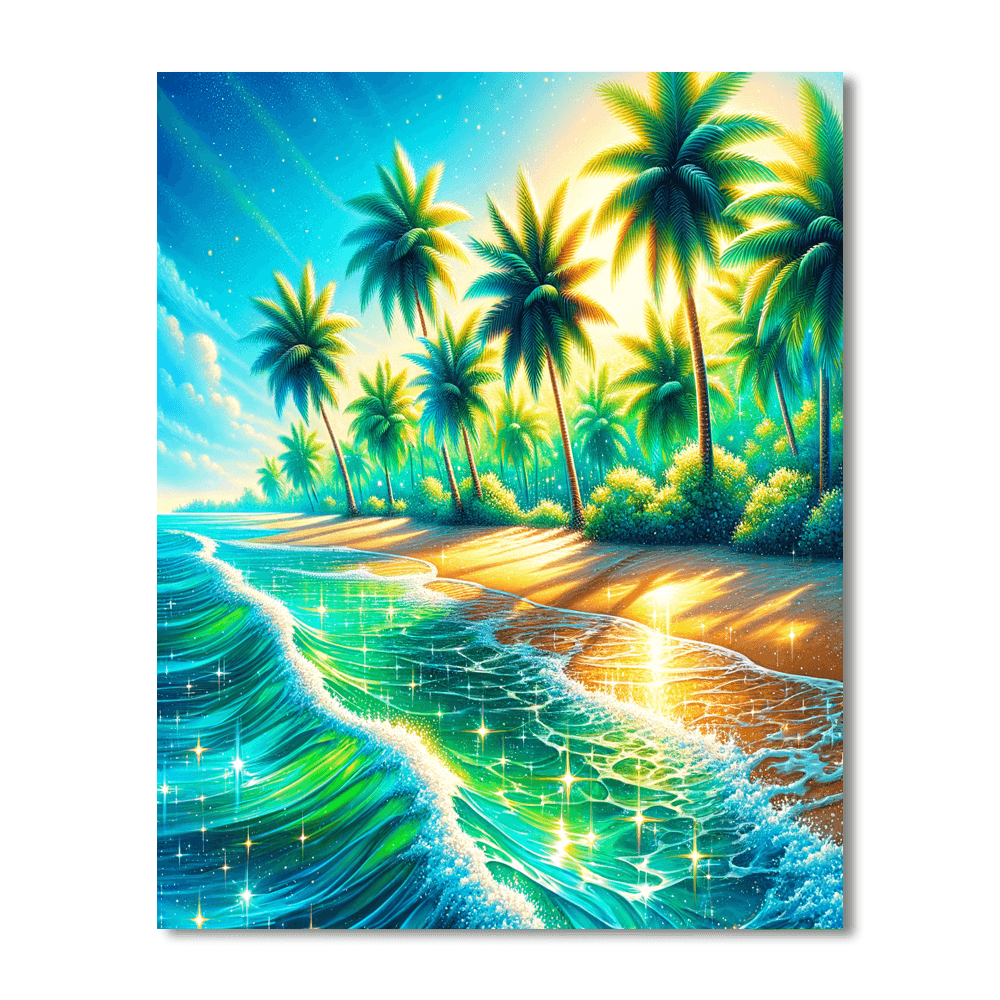 Joyful Tropical Paradise Numbered Painting Kits