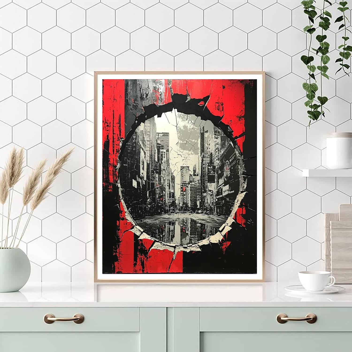 Banksy Inspired Capitalist Reflections  Paint By Number