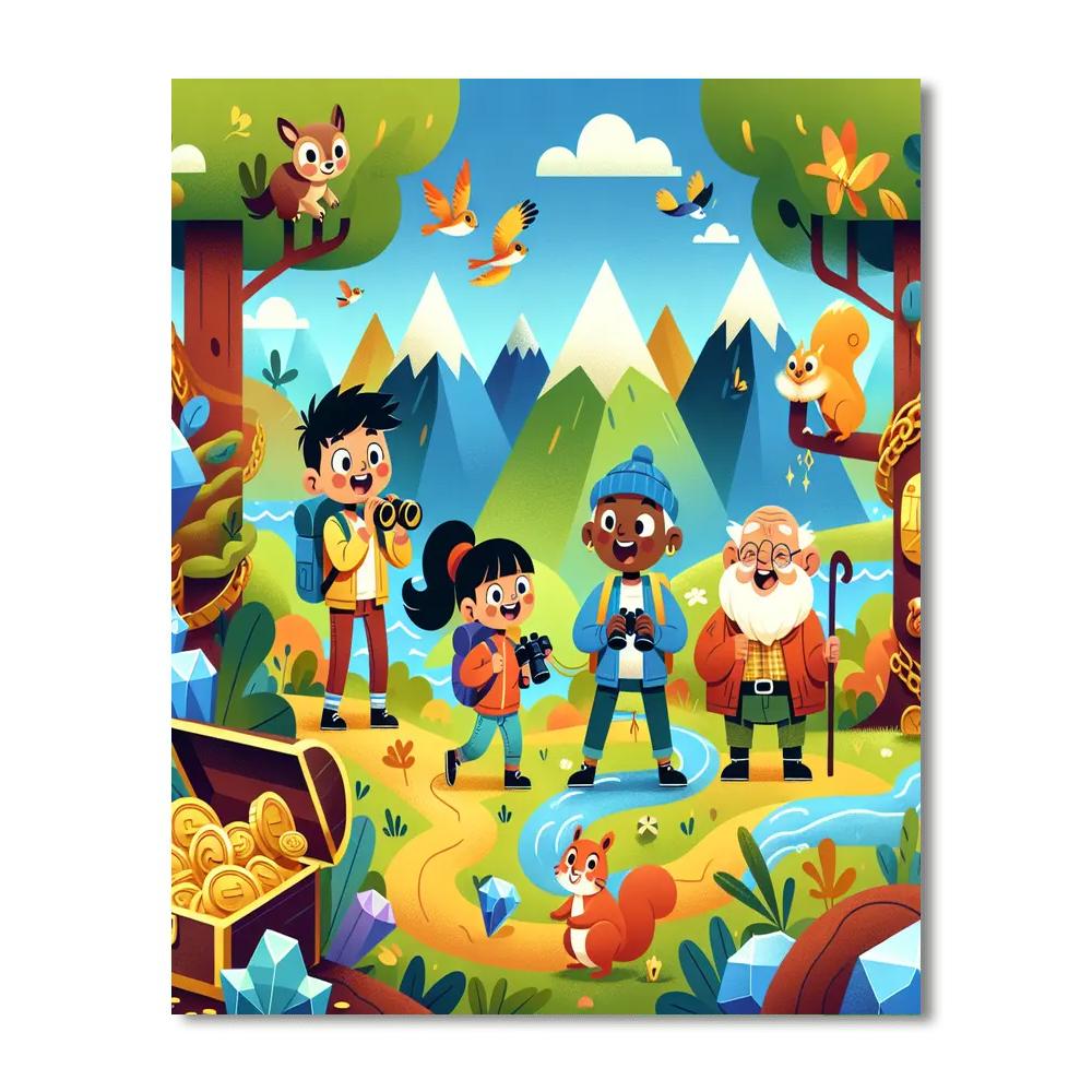 The Adventure Of Little Explorers DIY Paint By Numbers