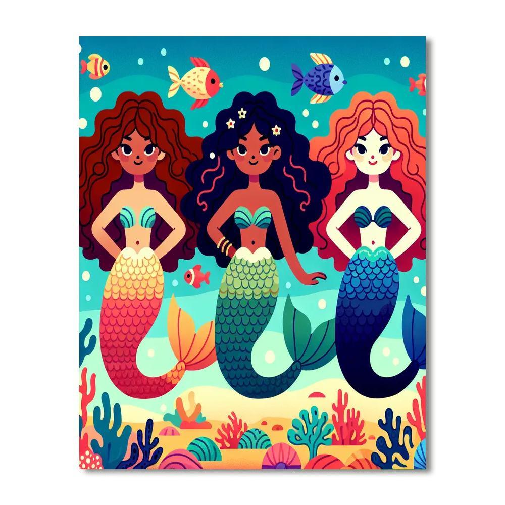Mystical Mermaid Kingdom Paint By Numbers