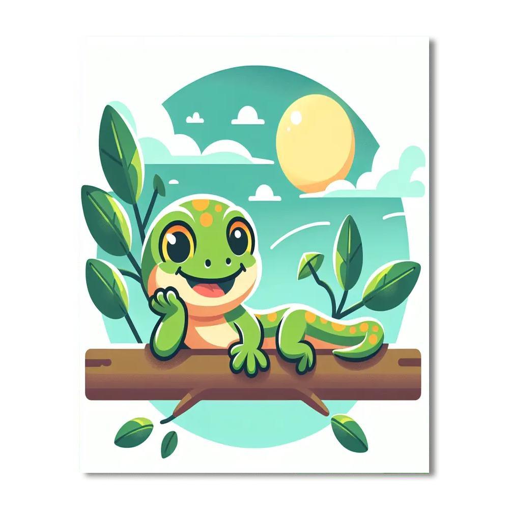 Curious Gecko Paint By Numbers Kits