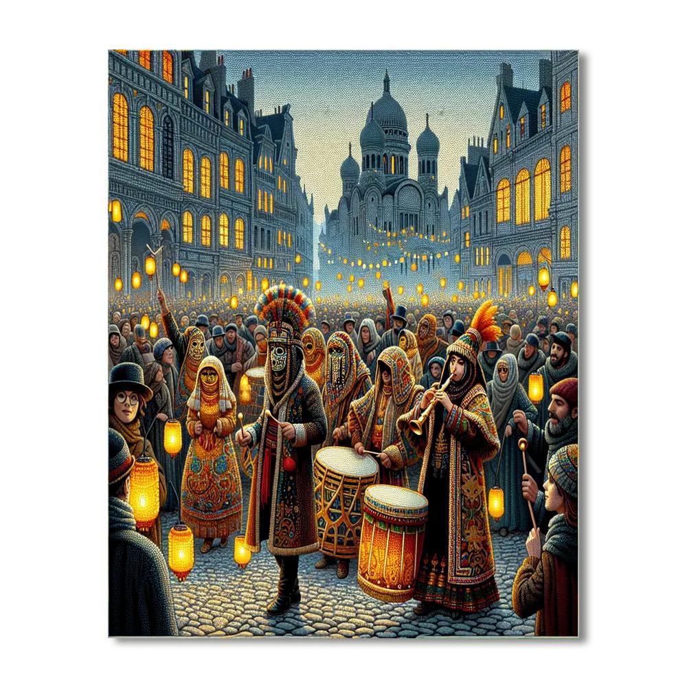 Fasnacht Festival - Switzerland Paint By Number