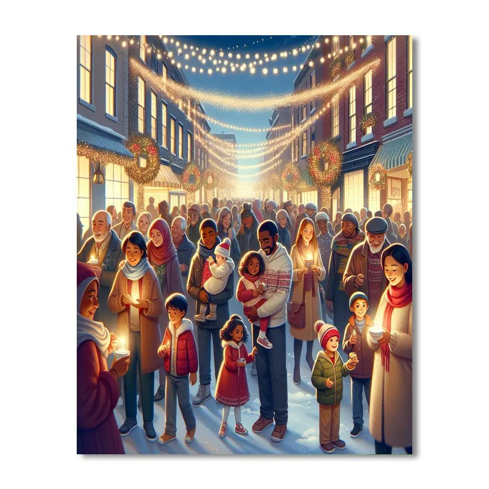 Festival Of The Lights - Usa Number Painting