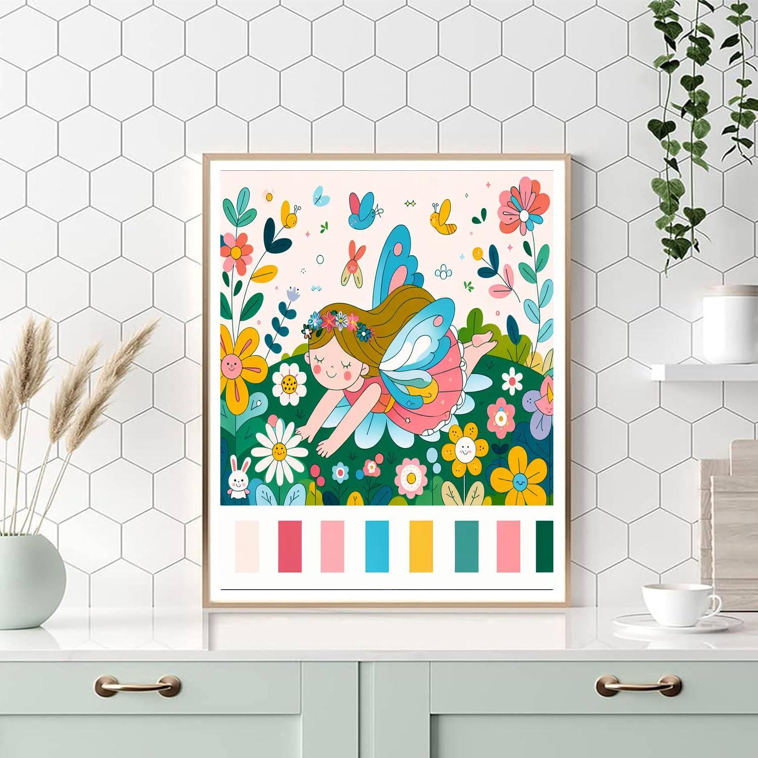 Gentle Forest Fairy Painting By Numbers Kit