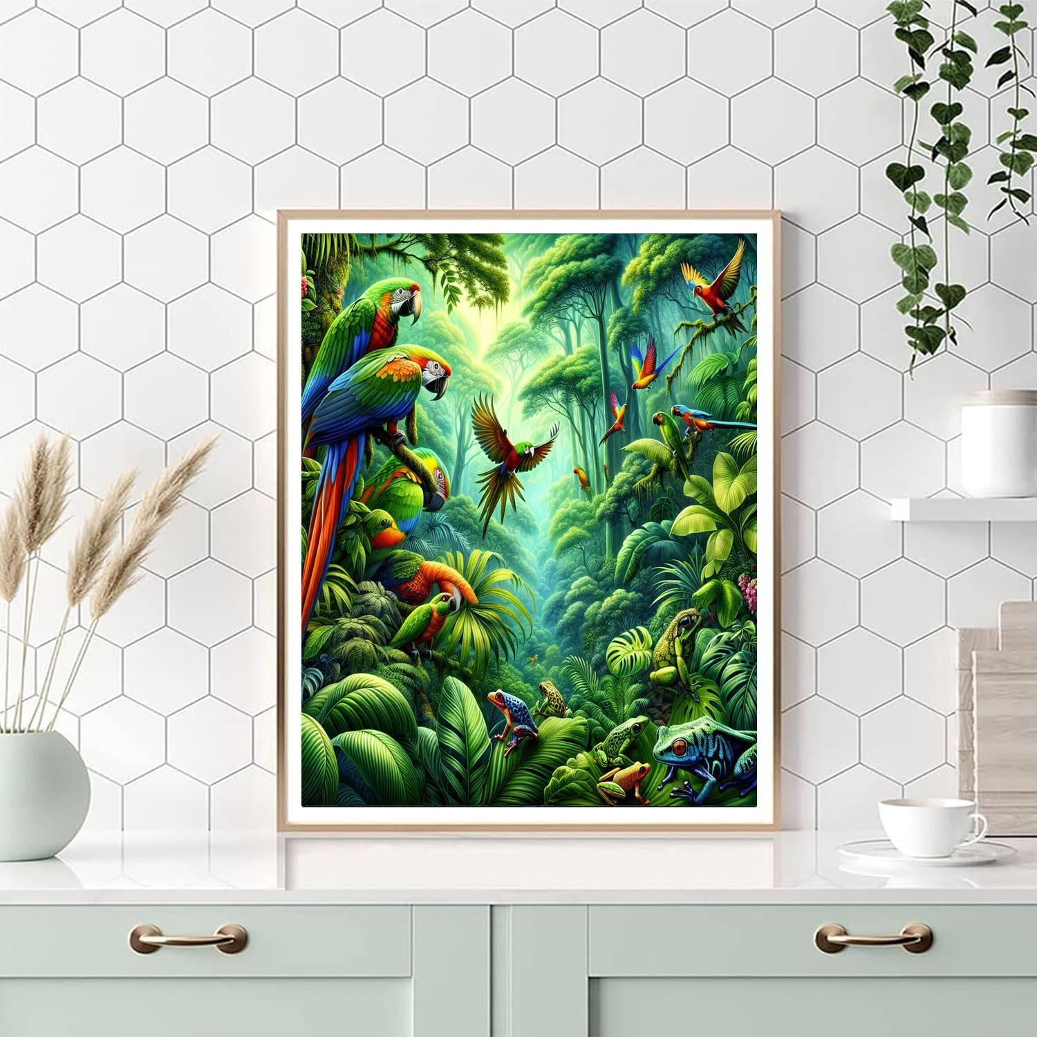 Lush Rainforest Discovery Painting By Numbers Kit